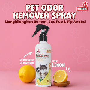 NOVAMOS Penghilang Bau Pesing Kotoran Kucing & Anjing - Wangi Lemon