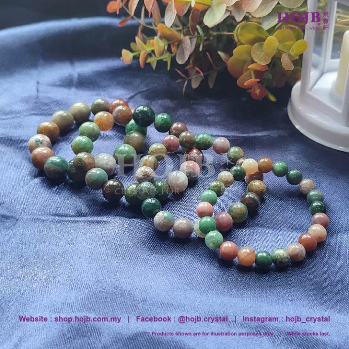 HOJB Natural Blood Stone 3A Beads Bracelet 8-14mm 聚寶軒天然血石(血玉髓)3A圆珠手串8 ...