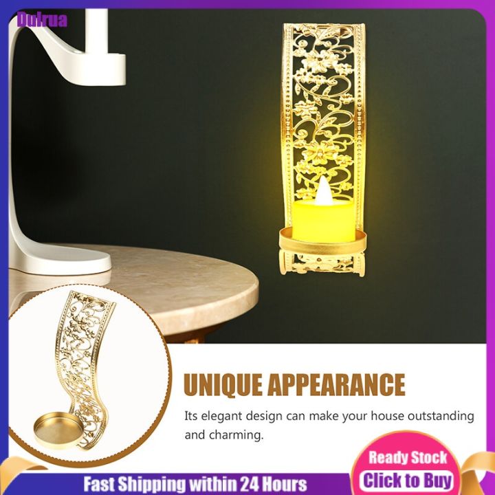 Dulrua Wall Candle Holder Sconce Wall Mounted Tea Light Candle Holders