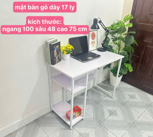 bàn làm việc MÃ B2H bàn làm việc kèm kệ để sách - cpu