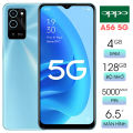Điện thoại Oppo A56 5G siêu đẹp cấu hình ổn 4GB/128GB thiết kế trẻ trung camera AI chụp ảnh siêu đẹp - tặng kèm ốp lưng, bộ sạc. 