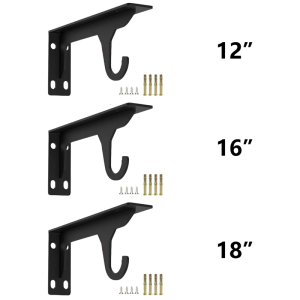 Cold Rolled Steel Wall Mounted Shelf Brackets Triangles Support for Kitchen Garage Storage 202Lb Capacity Designs