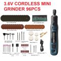Bor Mini Grinder Set Cordless 3.6V Mini Drill Tuner Mesin Ukir Poles 3 Kecepatan 50 Aksesoris Alat Ukir Grafir 15000RPM Cordless Gerinda Listrik Mini Electric Nail Manicure Pedicure Pena Pengukir DIY 3.6V. 