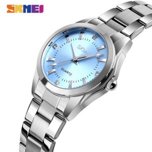 SKMEI Women Fashion Watches Quartz Elegant Simple Stainless Steel Waterproof Casual Watch For Women 1620
