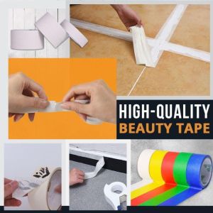2 rolls Wall Floor Painting Easy Seam Tape Machine Beautify Cracks Tiles Repair Painter Masking Tape Applicator Packaging Sealing