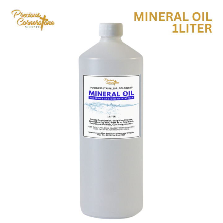 PCS Mineral Oil 1LITER Clear Unscented Lubricant Skin Hair Moisturizer Heals Dry Skin Damaged