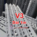 Sắt V lỗ V3 dài 30-40-60-80-120cm dày 1.6 ly - Lắp ráp kệ v lỗ đa năng, Sắt V lỗ , Làm kệ sắt. 