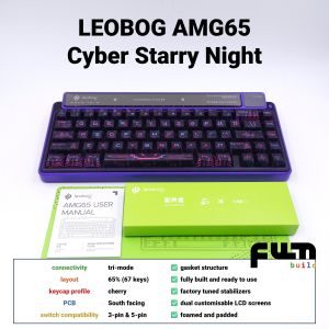 LEOBOG AMG65 Mechanical Keyboard [fully built] [dual customizable LCD screens] [tri-mode connectivity]