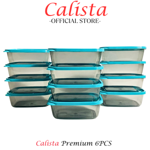 TOPLES PLASTIK CALISTA FURANO SMOKE SET ISI 6PCS FOOD CONTAINER PREP KULKAS SET TEMPAT WADAH PENYIMPANAN MAKANAN SNACK CEMILAN KUE KERING LEBARAN SET
