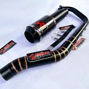 Knalpot racing Akrapovic lorenzo carbon Doff For SatriaFu