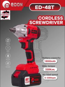 [BISA BAYAR DITEMPAT] impact wrench EDON tools mesin bor 48volt brush-less cordless impact wrench drill ED-48T