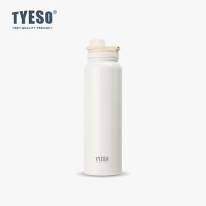 Tyeso Botol Minum Stainless Sports Glossy with Handle Vacuum Insulated Bottle Fitness Tumbler