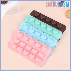 【Enthusiasm】🌟🌟【Hot Sale】🎈 1Pc 15 Hole Three-dimensional Heart-shaped Silicone Mold DIY Chocolate Ice Grid Mousse Mold Soft Candy Baking Mold