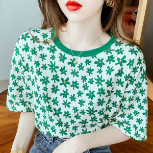 LHSunday สินค้าขายดีพร้อมส่ง เสื้อแฟชั่นผู้หญิงสกรีนลาย งานสวย ดีไซน์พิมพ์ลายดอกสุดเก๋ พร้อมส่งให้เลือกซื้อหลายสี รุ่นนี้เนื้อผ้านิ่ม ใส่สบายมาก ราคาดีแบบนี้ห้ามพลาด รีบเลย