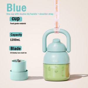 Electric Juicer 1.2L Cup New Portable Blender Household Large Capacity Ice Crushing 60W Portable Juicer Smoothie Blender