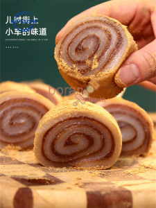 Lǘdagunr (Glutinous Rice Rolls with Sweet Bean Flour)