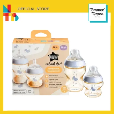 Tommee Tippee Natural Start PPSU Bottle Newborn Set - Assorted Colours