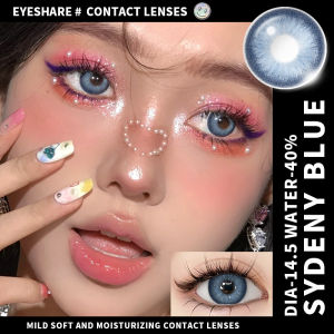 【COD】ZURICH Gray Softlens 14.5mm 1Pasang/2pcs Brown/Blue/Green Kontak Warna Bigeyes 14.5MM a Kontak Warna Alami Soplen Mata Korea Terbaru Warna