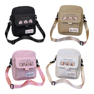 Lightweight Polyester Shoulder Bag Trendy Capybara Theme Practical Crossbody Bags For Phone Keys Wallet Accessories