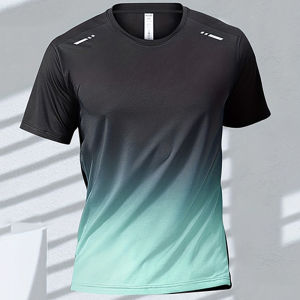 Mens T-Shirts Running T-Shirt Short-Sleeved Male Clothing Sweatshirt Quick Drying Tops Casual Clothes Crew Neck Mens T-Shirt