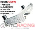 TRC Racing CNC Sniper 150 155 Brake Caliper Bracket Front And Rear 2Pot 4Pot 203mm 245mm 267mm Disc. 