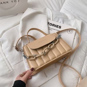 Tas Selempang Wanita Fashion Rantai Kasual Handle Bag Polos Korean Style Sling Bag Import COD T225