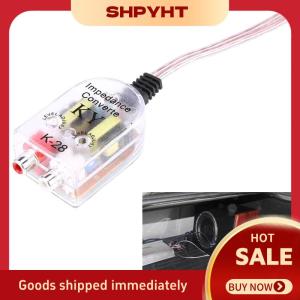 SHPYHT✨ 12V Universal Car High To Low Impedance Converter Speaker To RCA Line Car Converter High Quality Product Parts Accessorie