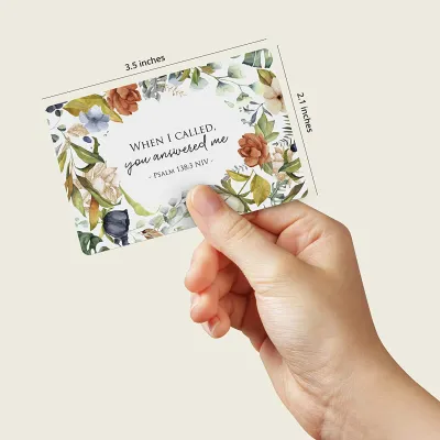 [PLEASE READ PROD DESC] 10 PCS Different Mini Scripture Cards with Assorted Bible Verses