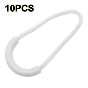 COMEMECO 10pcs Plastic Zipper Pulls U-Shaped Pull Strap Zipper Head  Lock Cord Rope Pullers Outdoor Luggage Accessories