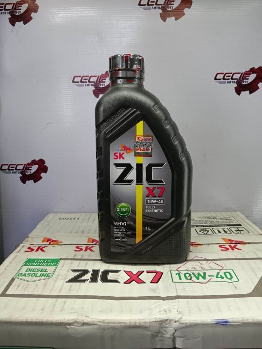 ZIC X7 SAE 10W-40 Fully Synthetic Diesel Engine Oil 1 Liter | Lazada PH