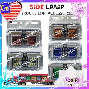 LOSERI PREMIUM Truck/Lori LED Side Lamp 5 inch 24V Flow Signal Colorful Side Marker Aksesori Lori
