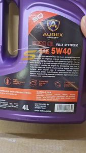 AUREX 5W40 (4 Liter) Fully Synthetic Engine Oil API SQ CK-4 -Proton Toyota Perodua Honda Nissan