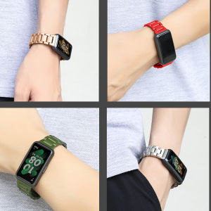 Metal Strap huawei band 9 strap Stainless Steel Classic Watch Band Bracelet Huawei Band 8 Band 7 band 6 6 pro Smartwatch wristband band9 strap