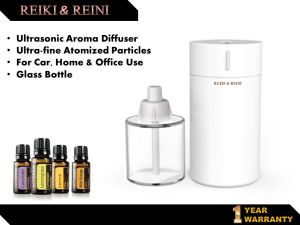 Car Aroma Diffuser Humidifier Ultrasonic Rechargeable/USB Pure Essential Scent Oil Diffuser