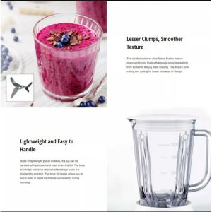 Panasonic Blender MX-EX1031 (450W) 1.0L- 2 x Plastic Jug 1 x Dry Mill Safety Lock