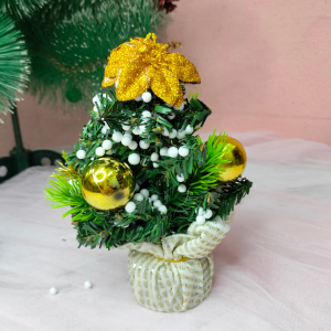 Hiasan Pot Pohon Natal Mini - Aksesoris Pajangan Christmas LL129