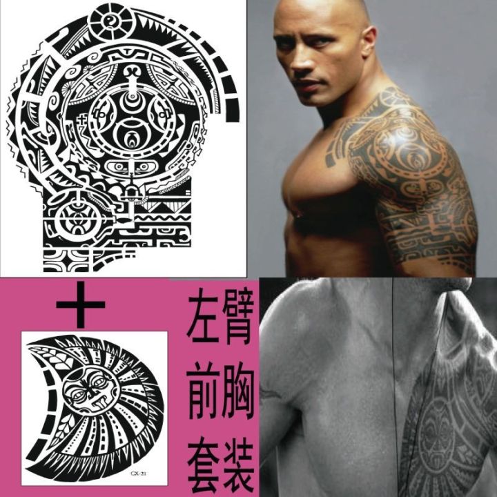 Chest Tattoo Stickers Totem Dragon Waterproof Temporary Fake Tatoo