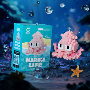 Mainan Bricks DIY Toys Block Mini Kehidupan Laut Mainan Balok Marine Life Whale Shark Building Blok