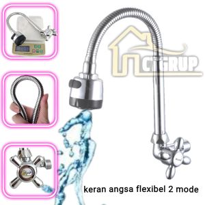 Kran cuci model Angsa Flexible 1/2 Inch Kran Sink Dapur kran