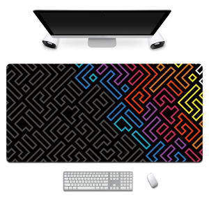 Large Mouse Pad with Stitched Edge Colorful Gaming Mousepads - 3mm Thicken Desk Mat 80x30 / 90x40 / 100x50 / 120x60cm