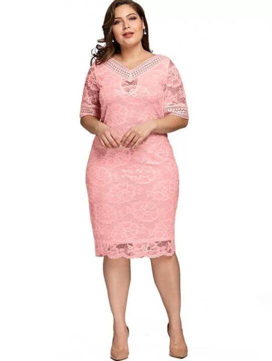 Plus size lace outlet dresses for special occasions