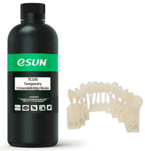 Nhựa in 3d cầu và mão răng tạm thời eSun TC100 Temporary Crown & Bridge Resin 500-1000ml/ Chai