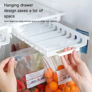 Storage gantungan plastik kulkas dapur/Sealed bag storage Rack