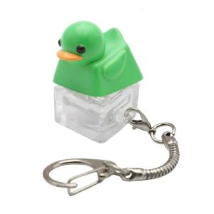 Quacking Duck Resin Keycap Keychain Duck Quacking Toy For Keyboards Customization Stress Reliever Gift