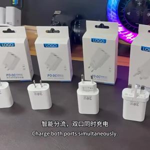 New National Standard 3C Authentication PD30W Gallium Nitride Charger Compatible with and Huawei Multi-Port Chargers for Mobile Phones Fast Charge