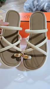 Dép nữ đế xuồng cao 7pdép lê nữ xỏ ngón mắt ngọc  sandal dây mảnh quai chéo siêu xinh mẫu mới KÈM ảnh thực
