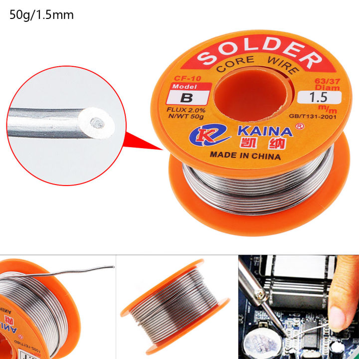 63/37 50g Tin Fine Rosin Welding Wire Core Solder Wire for Electric ...