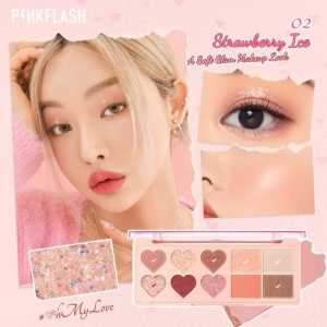 PINKFLASH OhMyLove 4 in 1 Multiple Face Palette Eyeshadow & Blush & Highlighter & Contour