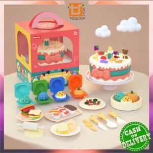 OFM-M305 Mainan Cetakan Playdough Set Anak Mesin Noodle Maker / Mainan Edukasi Plastisin Clay Mie Ice Cream Cake Kids Set