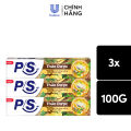 Combo 3 Kem đánh răng P/S Thảo Dược 100g/150g, cho 10 lợi ích răng miệng toàn diện với 10 thảo dược quý và công nghệ hiện đại. 